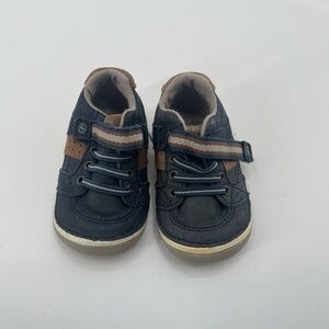 Stride Rite Baby Boy SRT SM Artie Lace up SNEAKERS Blue Size 3W